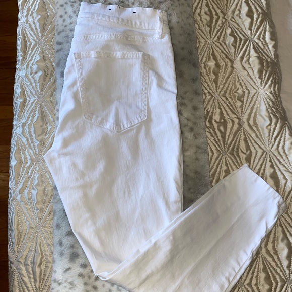 Ann Taylor White Skinny Ankle Jeans - Picture 1 of 4